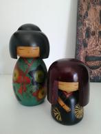 2 Vintage Kokeshi poppen, Ophalen of Verzenden