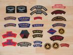 WWII Canadese Leger Emblemen (Zie Beschrijving), Embleem of Badge, Ophalen of Verzenden, Engeland, Landmacht