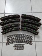 Fleischmann gebogen rails 44x r 357.5  41x r 415, Hobby en Vrije tijd, Modeltreinen | H0, Gebruikt, Gelijkstroom, Fleischmann