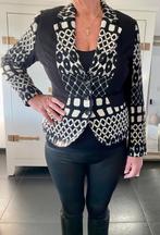Jasje kostuum pak blazer zwart wit dames Tuzzi XL42 like New, Tuzzi, Zwart, Maat 42/44 (L), Ophalen of Verzenden