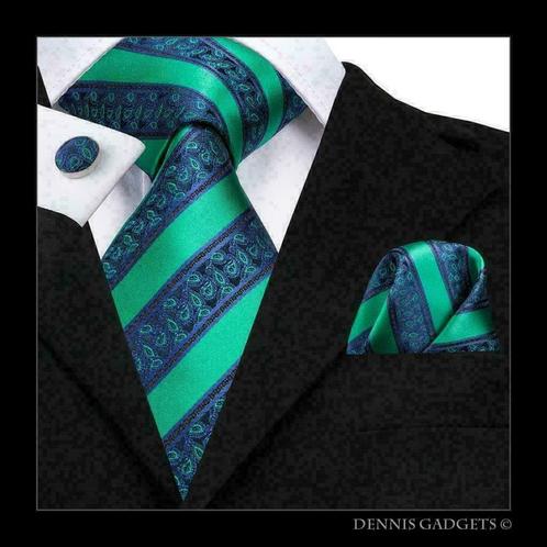 Dennis Gadgets: 100 % zijden stropdas ( 3 delig !! ) DG 3131, Kleding | Heren, Stropdassen, Nieuw, Met patroon, Groen, Ophalen of Verzenden