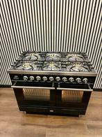 Luxe Boretti 6 pits zwart hoogglans 2 ovens 100 cm, Witgoed en Apparatuur, Fornuizen, Fornello Esperta, Grill, Ophalen of Verzenden