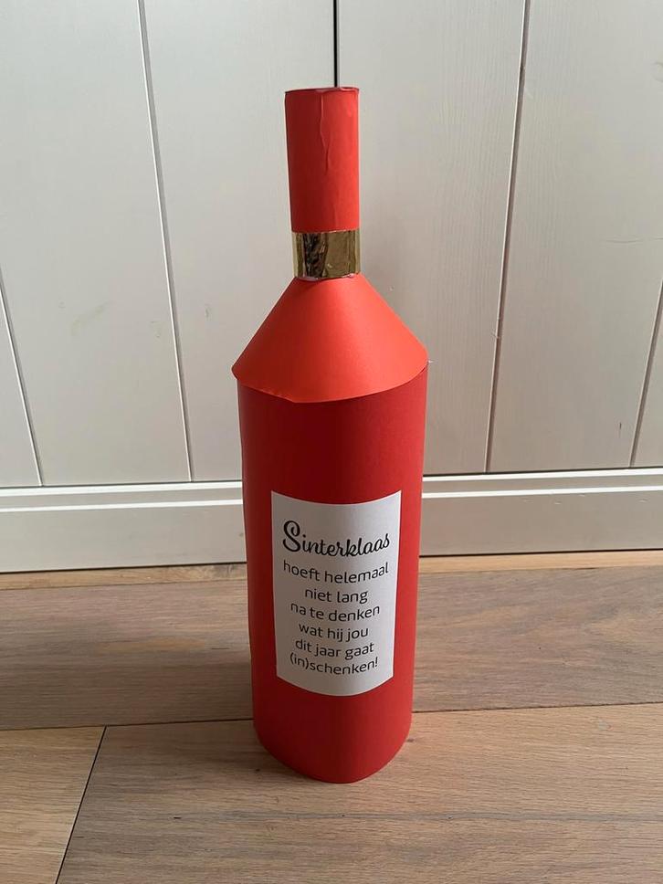 Sinterklaas surprise wijnfles / wijn / rode wijn, Diversen, Sinterklaas, Ophalen of Verzenden