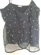 Nieuwe Sterren gevoerde mesh top zwart wit Hollister s, Zwart, Nieuw, Ophalen of Verzenden, Hollister