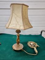 Tafellamp marmer vintage jaren 50 op visvoetjes, Ophalen of Verzenden