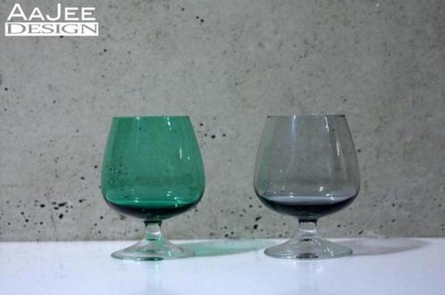 2 Kristalunie Maastricht - Carnaval - Cognac - Proefglaasjes, Verzamelen, Glas en Borrelglaasjes, Gebruikt, Overige typen, Ophalen of Verzenden