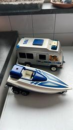 Politiewagen en politieboot., Ophalen of Verzenden, Gebruikt, Los playmobil
