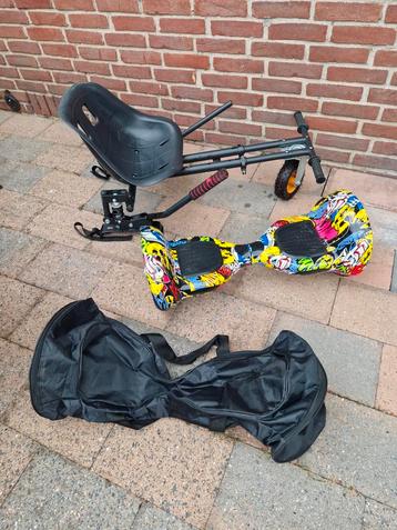 Hoverboard graffiti 6,5 inch + hoverkart en opbergtas  beschikbaar voor biedingen