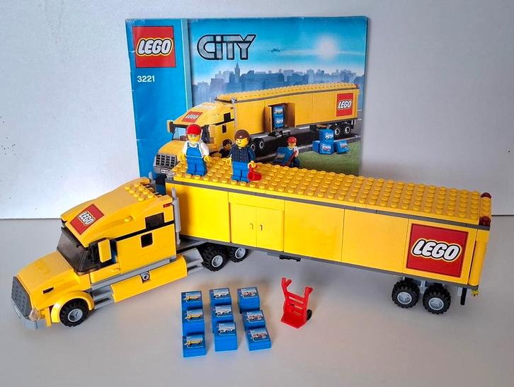 Lego City 3221 / gele vrachtwagen, Kinderen en Baby's, Speelgoed | Duplo en Lego, Zo goed als nieuw, Ophalen of Verzenden