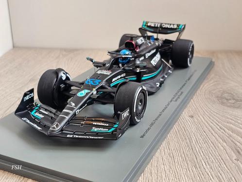 Mercedes W14, George Russell # 63, 4th Saudia Arabia 2023., Hobby en Vrije tijd, Modelauto's | 1:18, Zo goed als nieuw, Auto, Overige merken