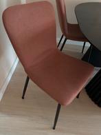 6 Oudroze Eetkamerstoelen met Gebruikerssporen, Gebruikt, Overige kleuren, Ophalen of Verzenden, Stof