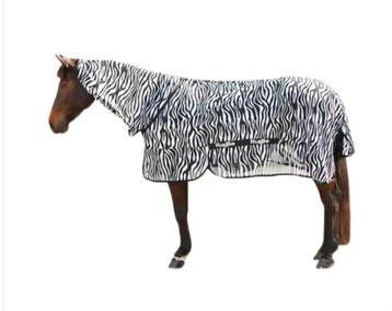 Fijne zebra vliegendeken 215 cm stevige voorsluiting beschikbaar voor biedingen