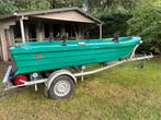 Visboot - met degelijke trailer -  Yamaha 9,9 PK, Ophalen, Gebruikt