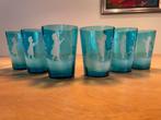 Mary Gregory Glazen - Set van 6, Glas of Glazen, Gebruikt, Ophalen of Verzenden, Glas