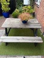 Picknicktafel, Tuin en Terras, Picknicktafels, Ophalen, Zo goed als nieuw, Rechthoekig, Hout