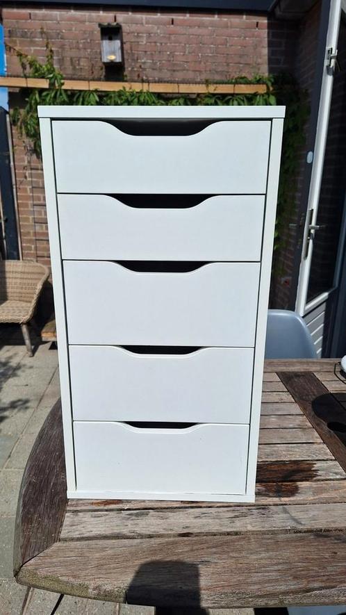 Alex Ladekast Ikea Wit 5 laden Ladenkast Ladenblok Kastje, Huis en Inrichting, Kasten | Ladekasten, Gebruikt, Minder dan 100 cm