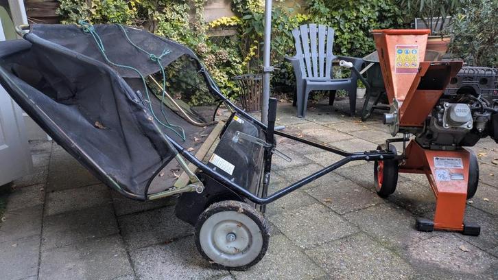 Bladveger / gazonveger in perfect staat!, Tuin en Terras, Veegmachines, Gebruikt, Ophalen