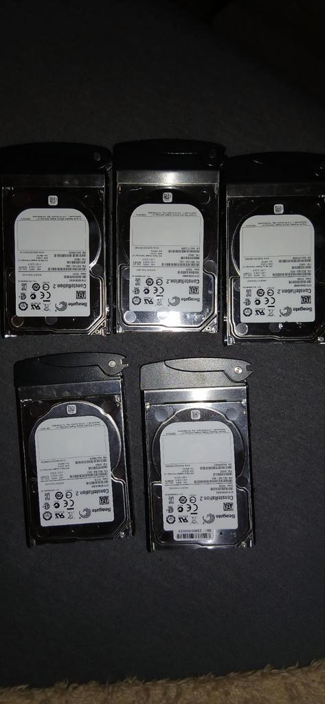 Set van 5 Seagate Constellation.2 1TB SAS HDD’s – Server, Computers en Software, RAM geheugen, Zo goed als nieuw, DDR3, Ophalen of Verzenden