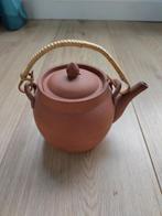 Theepot aardewerk met rieten hengsel, Ophalen, Overige typen, Zo goed als nieuw, Overige stijlen