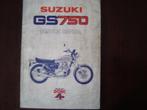 Suzuki GS750 1976 service manual GS 750 werkplaatsboek, Motoren, Handleidingen en Instructieboekjes, Suzuki