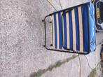 Logeerbed, Huis en Inrichting, Ophalen, Eenpersoons, Blauw, 190 cm of minder