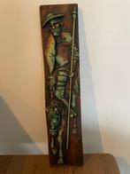 Soldaat te paard van metaal (45x10x2cm), Antiek en Kunst, Ophalen