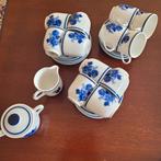 Mosa - blauwe roos 14-delig, Huis en Inrichting, Keuken | Servies, Ophalen of Verzenden, Zo goed als nieuw, Overige stijlen, Kop(pen) en/of Schotel(s)