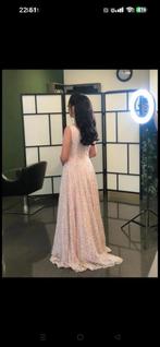 Prachtige verlovingsjurk, Ophalen, Beige, Zo goed als nieuw, Maat 36 (S)