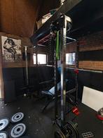 Squat rek met cable pulley systeem en pull up bar, Ophalen, Metaal, Krachtstation