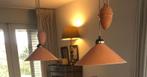 2 vintage lampen, oranje, Huis en Inrichting, Lampen | Hanglampen, Ophalen, 50 tot 75 cm, Vintage, Zo goed als nieuw