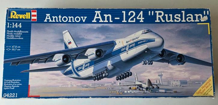 Revell Antonov An-124 "Ruslan" 1:144 sealed, Hobby en Vrije tijd, Modelbouw | Vliegtuigen en Helikopters, Zo goed als nieuw, Vliegtuig