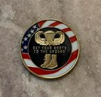 US Army paratrooper WW2 coin, Ophalen of Verzenden, Amerika, Embleem of Badge