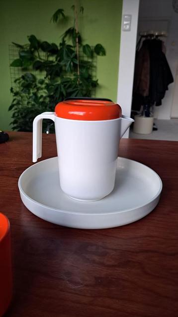 Retro Limonadekan met bekers, zeer goede staat! beschikbaar voor biedingen
