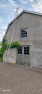 2-delige aluminium ladder, Doe-het-zelf en Verbouw, Ladders en Trappen, Ophalen, Gebruikt, Ladder, Opvouwbaar of Inschuifbaar
