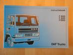 DAF 600 800 1000 Instructieboek 1987 – Handleiding, Ophalen of Verzenden