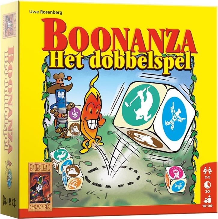 Boonanza: Het Dobbelspel, Hobby en Vrije tijd, Gezelschapsspellen | Overige, Nieuw, Ophalen of Verzenden