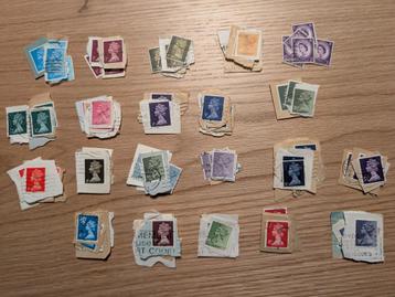 Postzegels uit GB Queen Elizabeth jaren 50-80 beschikbaar voor biedingen