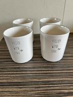 4 Bastion Collection Kopjes, Keramiek, Ophalen of Verzenden, Zo goed als nieuw, Effen