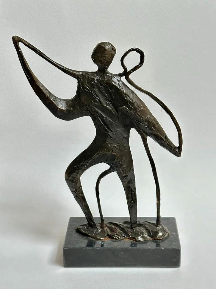 Bernadette Leijdekkers Beeldje - Verbronsd Tin, Antiek en Kunst, Kunst | Beelden en Houtsnijwerken, Ophalen of Verzenden