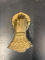 Antieke Bronzen Kledingklem Hand, Antiek en Kunst, Antiek | Koper en Brons, Ophalen of Verzenden, Brons