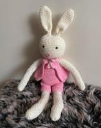 Gehaakte konijn 53 cm, Kinderen en Baby's, Speelgoed | Knuffels en Pluche, Verzenden, Zo goed als nieuw, Konijn