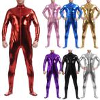 Heren metallic jumpsuit (sexy catsuit wetlook bodysuit pvc), Nieuw, Kleding, Verzenden