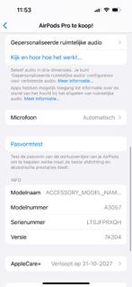 Airpods Pro 3 te koop!, Ophalen of Verzenden, Nieuw, In gehoorgang (in-ear), Bluetooth