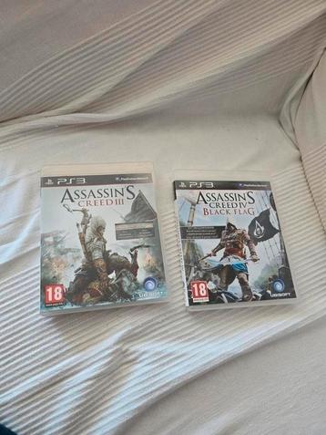 Ps3 assassins creed 3 assassin's 4 black flag playstation 3 beschikbaar voor biedingen