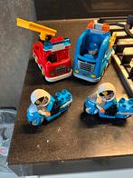Leuk Duplo Set: Politie, Brandweer & Kiepwagen, Ophalen of Verzenden, Gebruikt, Complete set, Duplo