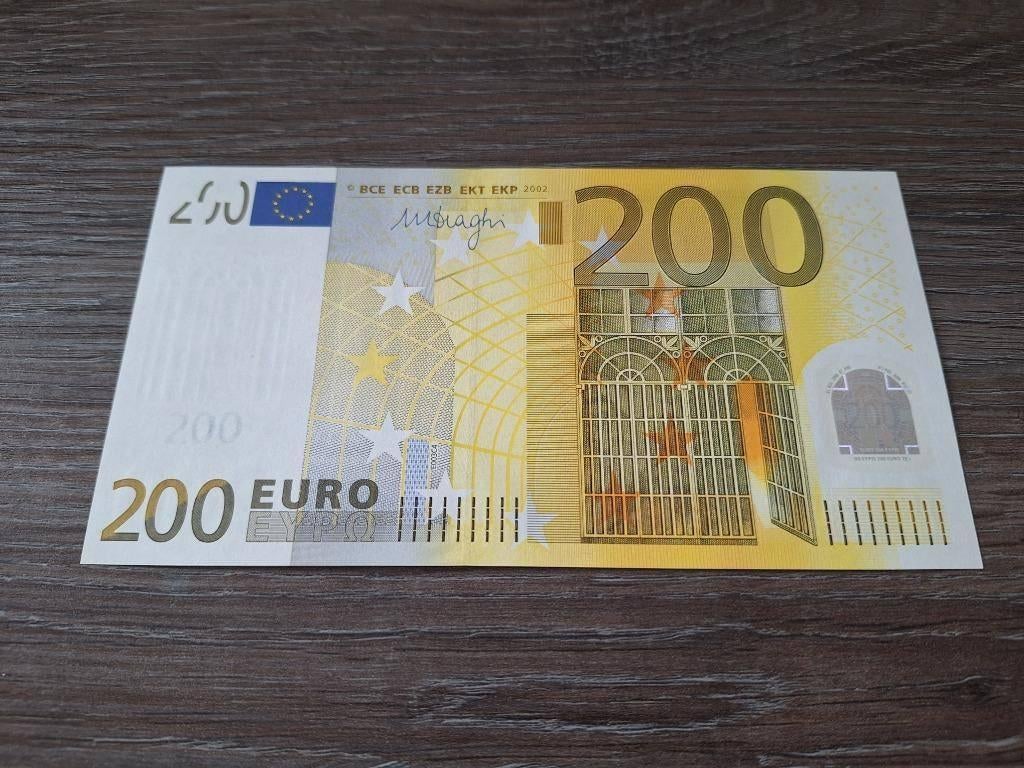 UNC biljet 200 euro Duitsland 2002, handtekening Draghi, Postzegels en Munten, Bankbiljetten | Europa | Eurobiljetten, Ophalen of Verzenden