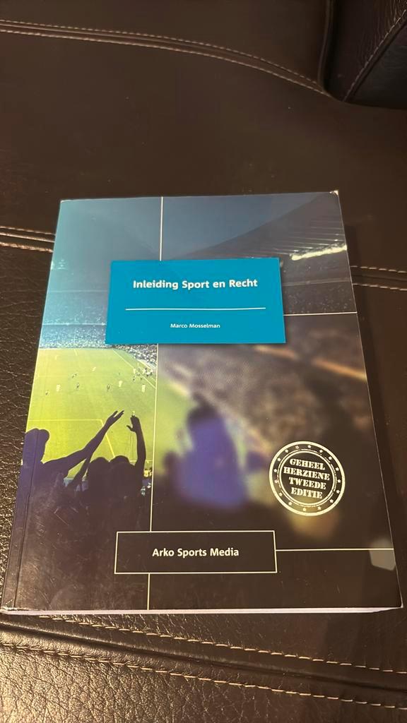 Marco Mosselman - Inleiding sport en recht, Boeken, Wetenschap, Zo goed als nieuw, Ophalen of Verzenden