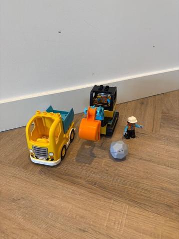 Heel goed Lego Duplo bouwplaats graafmachine truck 10931 set beschikbaar voor biedingen