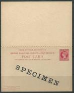BR. HONDURAS 1891-92 QV. 3c.+3c. carmine-rose ReplyPostcard, Verzenden, Midden-Amerika, Postfris