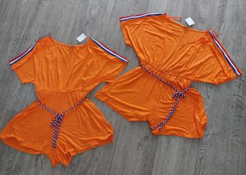 NIEUW: EK 8x oranje jumpsuit 44-46-48 [ lees omschrijving] beschikbaar voor biedingen